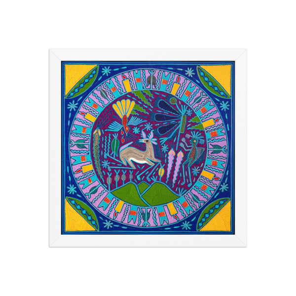 Huichol Yarn Painting Print • L - 165 - Huichol Arts