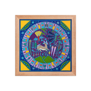 Huichol Yarn Painting Print • L - 165 - Huichol Arts