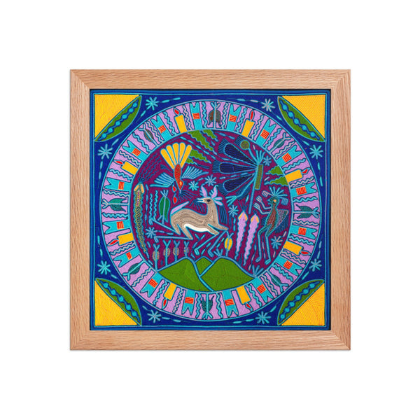 Huichol Yarn Painting Print • L - 165 - Huichol Arts
