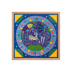 Huichol Yarn Painting Print • L - 165 - Huichol Arts