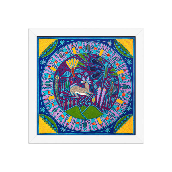 Huichol Yarn Painting Print • L - 165 - Huichol Arts