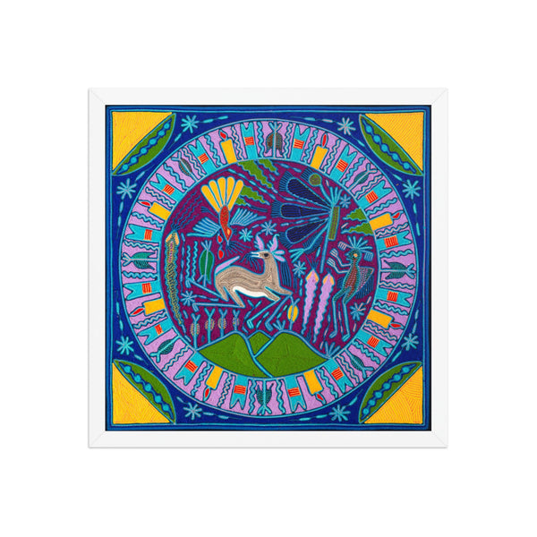 Huichol Yarn Painting Print • L - 165 - Huichol Arts