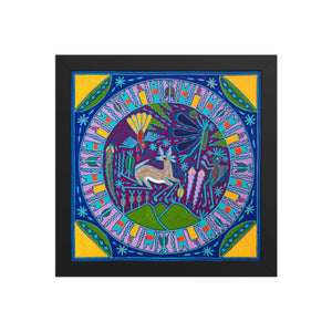 Huichol Yarn Painting Print • L - 165 - Huichol Arts