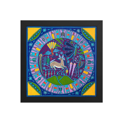 Huichol Yarn Painting Print • L - 165 - Huichol Arts