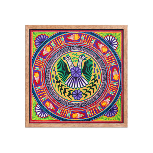 Huichol Yarn Painting Print • L - 166 - Huichol Arts