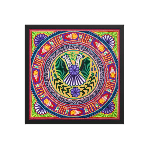 Huichol Yarn Painting Print • L - 166 - Huichol Arts