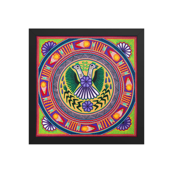 Huichol Yarn Painting Print • L - 166 - Huichol Arts