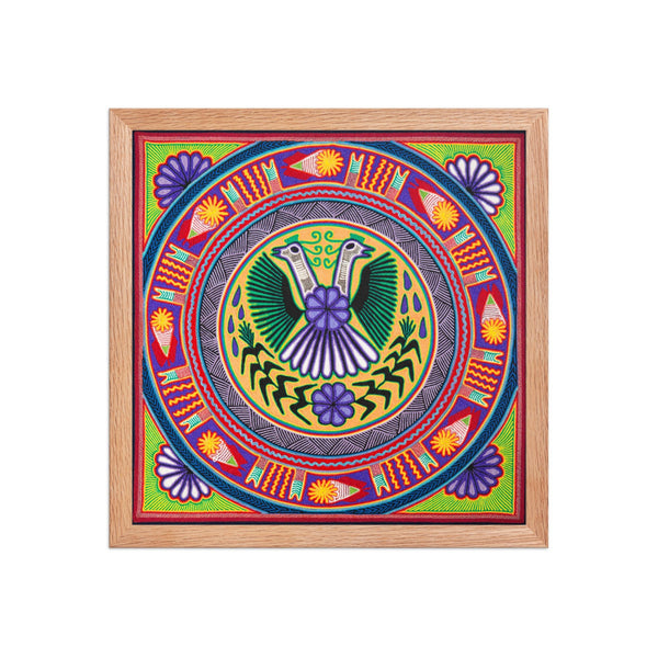 Huichol Yarn Painting Print • L - 166 - Huichol Arts