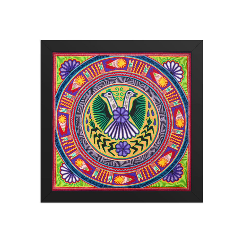 Huichol Yarn Painting Print • L - 166 - Huichol Arts