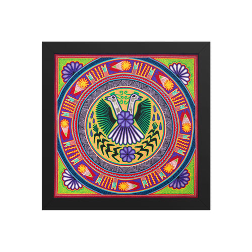 Huichol Yarn Painting Print • L - 166 - Huichol Arts