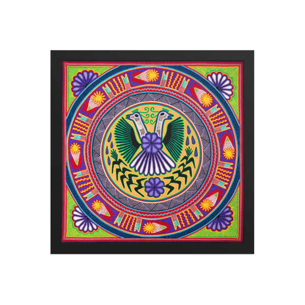 Huichol Yarn Painting Print • L - 166 - Huichol Arts