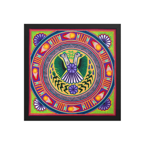 Huichol Yarn Painting Print • L - 166 - Huichol Arts