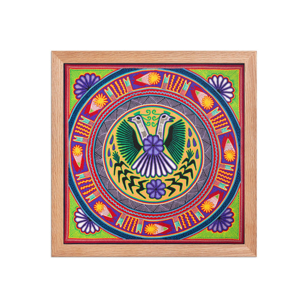 Huichol Yarn Painting Print • L - 166 - Huichol Arts