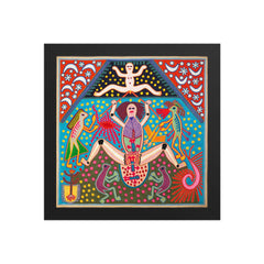Huichol Yarn Painting Print • L - 167 - Huichol Arts
