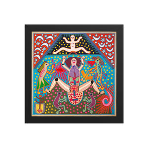 Huichol Yarn Painting Print • L - 167 - Huichol Arts