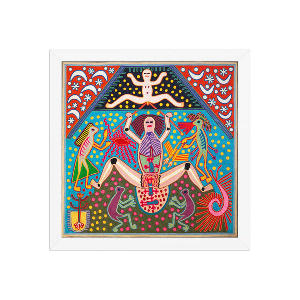 Huichol Yarn Painting Print • L - 167 - Huichol Arts