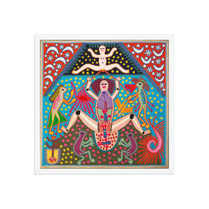 Huichol Yarn Painting Print • L - 167 - Huichol Arts
