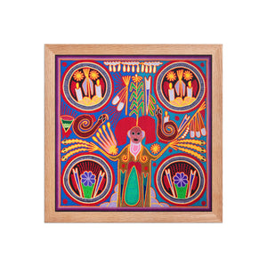 Huichol Yarn Painting Print • L - 168 - Huichol Arts