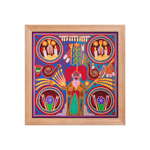 Huichol Yarn Painting Print • L - 168 - Huichol Arts