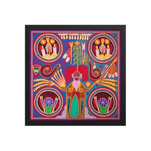Huichol Yarn Painting Print • L - 168 - Huichol Arts
