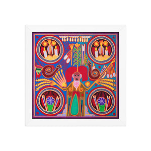 Huichol Yarn Painting Print • L - 168 - Huichol Arts