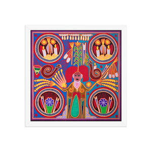 Huichol Yarn Painting Print • L - 168 - Huichol Arts