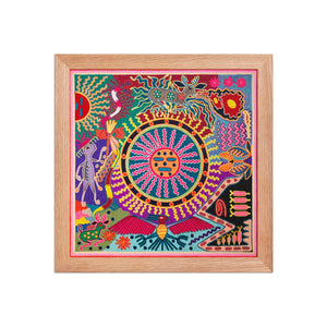 Huichol Yarn Painting Print • L - 169 - Huichol Arts