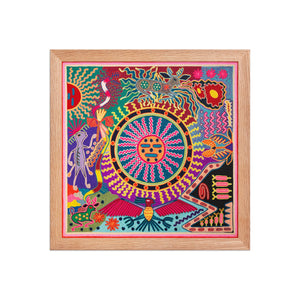 Huichol Yarn Painting Print • L - 169 - Huichol Arts