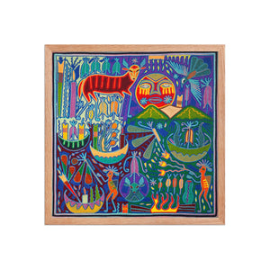 Huichol Yarn Painting Print • L - 170 - Huichol Arts