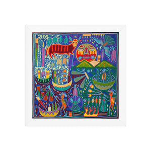 Huichol Yarn Painting Print • L - 170 - Huichol Arts