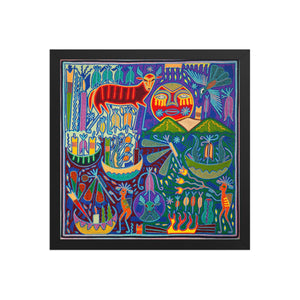 Huichol Yarn Painting Print • L - 170 - Huichol Arts