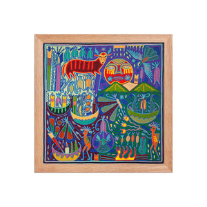 Huichol Yarn Painting Print • L - 170 - Huichol Arts