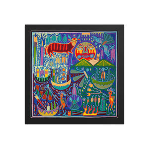 Huichol Yarn Painting Print • L - 170 - Huichol Arts