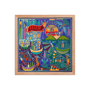 Huichol Yarn Painting Print • L - 170 - Huichol Arts