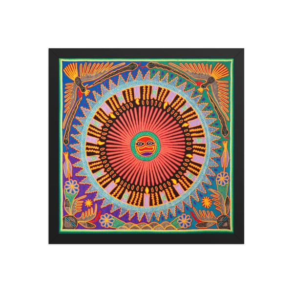 Huichol Yarn Painting Print • L - 171 - Huichol Arts