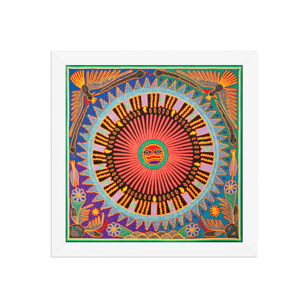 Huichol Yarn Painting Print • L - 171 - Huichol Arts