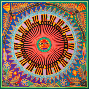 Huichol Yarn Painting Print • L - 171 - Huichol Arts