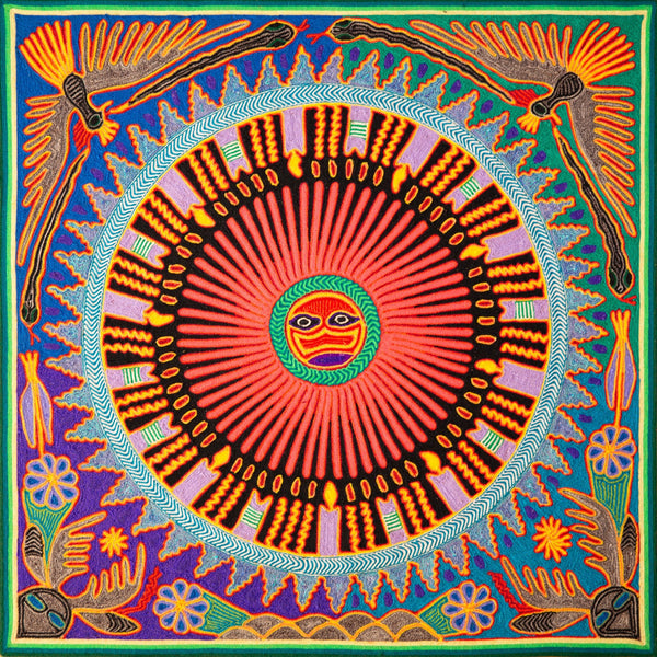 Huichol Yarn Painting Print • L - 171 - Huichol Arts