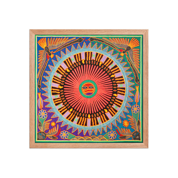 Huichol Yarn Painting Print • L - 171 - Huichol Arts