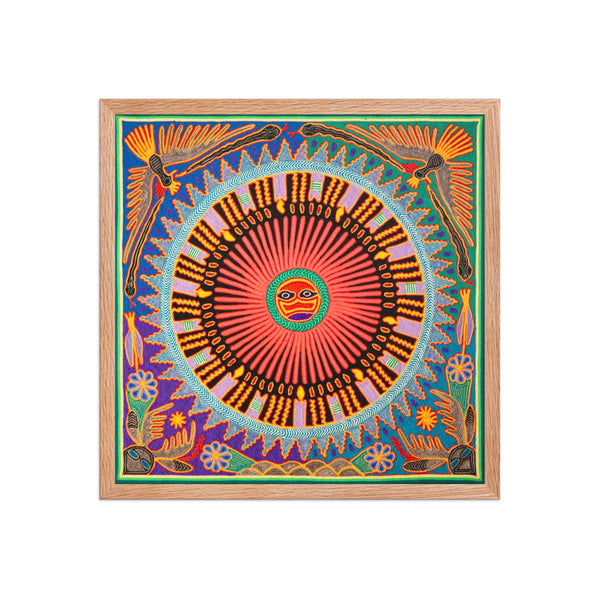 Huichol Yarn Painting Print • L - 171 - Huichol Arts
