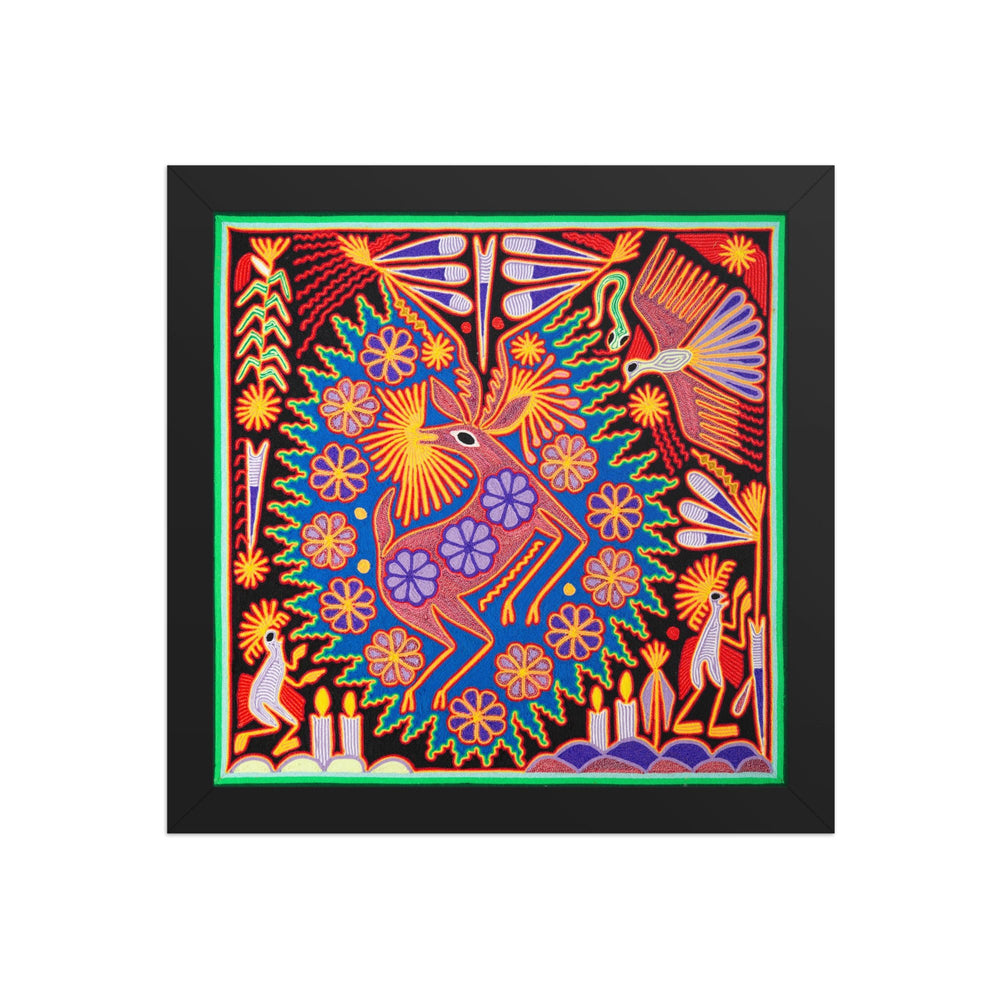 Huichol Yarn Painting Print • L - 172 - Huichol Arts