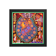 Huichol Yarn Painting Print • L - 172 - Huichol Arts