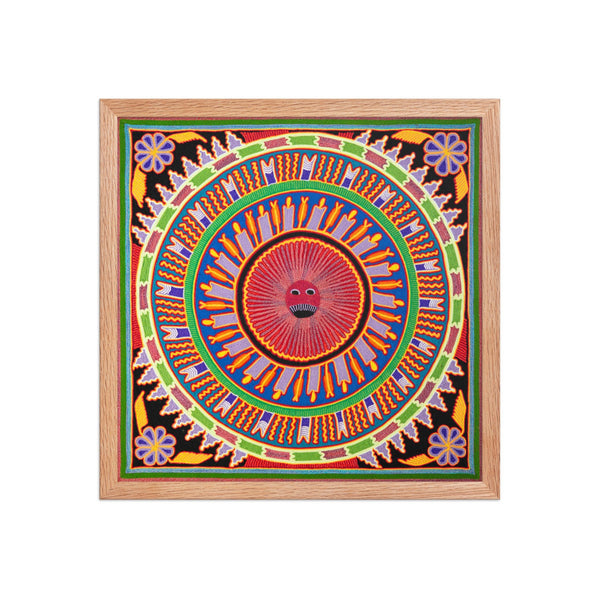 Huichol Yarn Painting Print • L - 173 - Huichol Arts