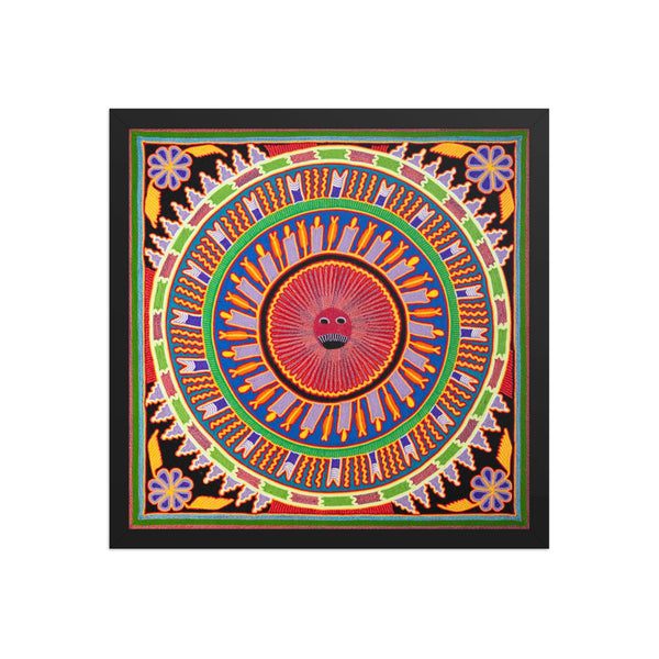 Huichol Yarn Painting Print • L - 173 - Huichol Arts
