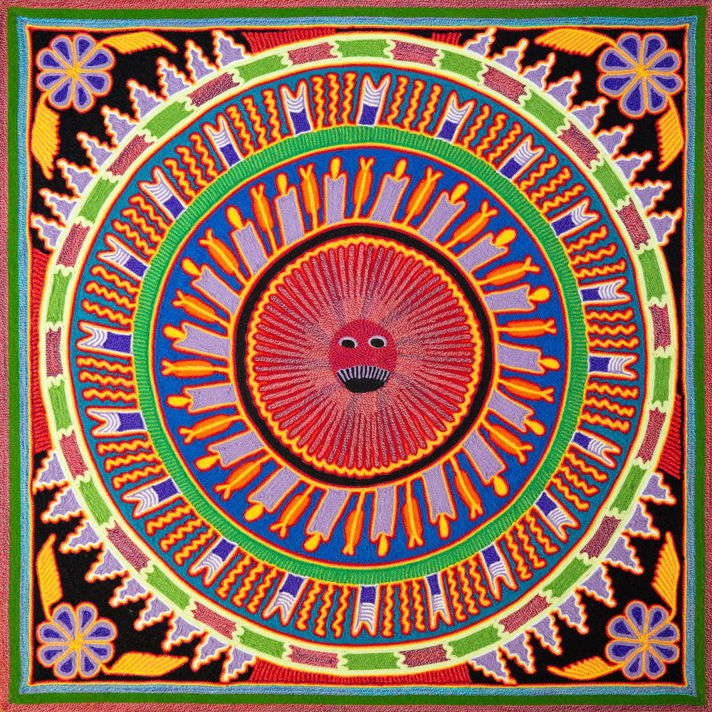 Huichol Yarn Painting Print • L - 173 - Huichol Arts