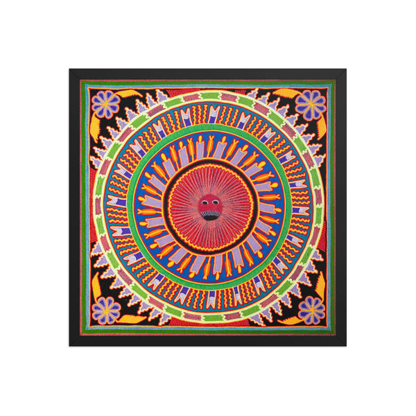 Huichol Yarn Painting Print • L - 173 - Huichol Arts