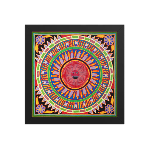 Huichol Yarn Painting Print • L - 173 - Huichol Arts
