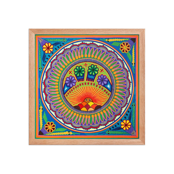Huichol Yarn Painting Print • L - 174 - Huichol Arts