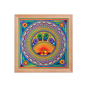 Huichol Yarn Painting Print • L - 174 - Huichol Arts