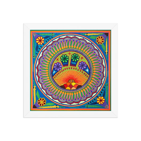 Huichol Yarn Painting Print • L - 174 - Huichol Arts